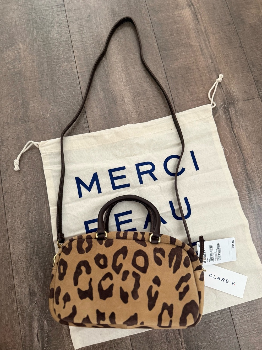 Clare V. Petite Claudine Suede Crossbody Bag